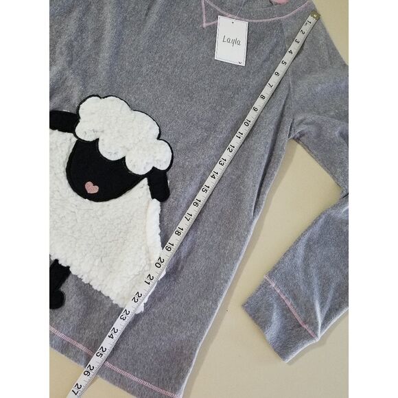 Layla Fleece Pajama Top - Picture 4 of 8